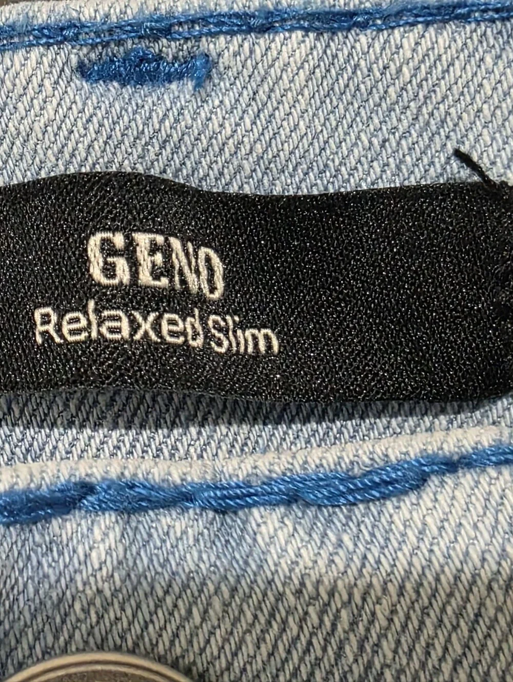 True Religion Geno Big T Flap Slim Jeans Blue Mens 36X32